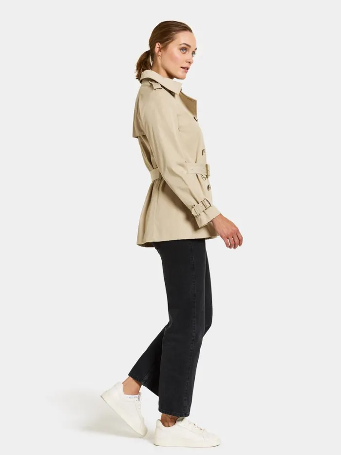 Viktoria Jacket Clay Beige Women Didriksons Trenchcoats