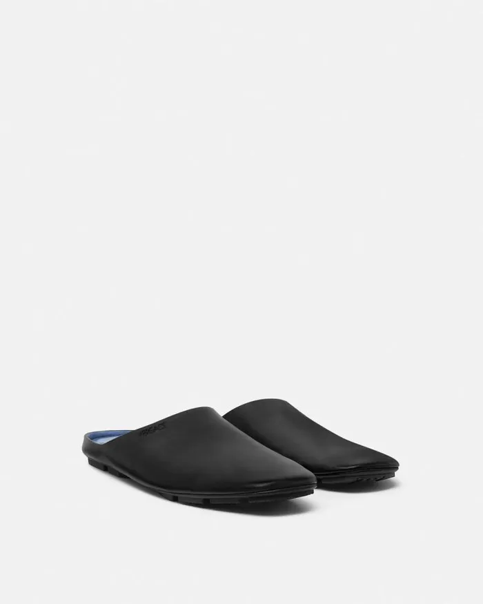 Villa Slippers Black Men Versace Sandals and Slides