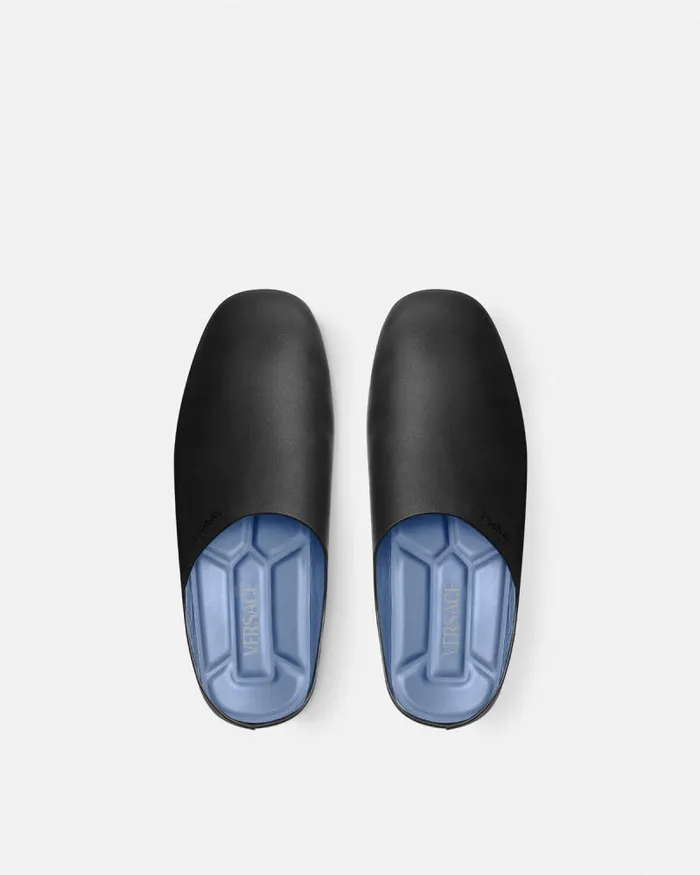 Villa Slippers Black Men Versace Sandals and Slides