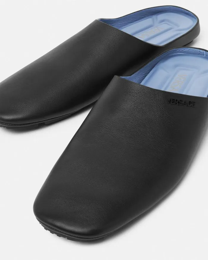 Villa Slippers Black Men Versace Sandals and Slides