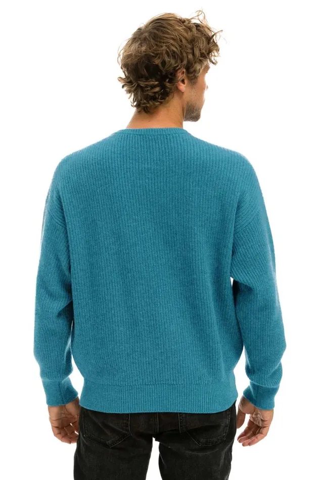 Vintage Cabin Unisex Cashmere Sweater 8211 Cobalt Men Aviator Nation Sweatshirts