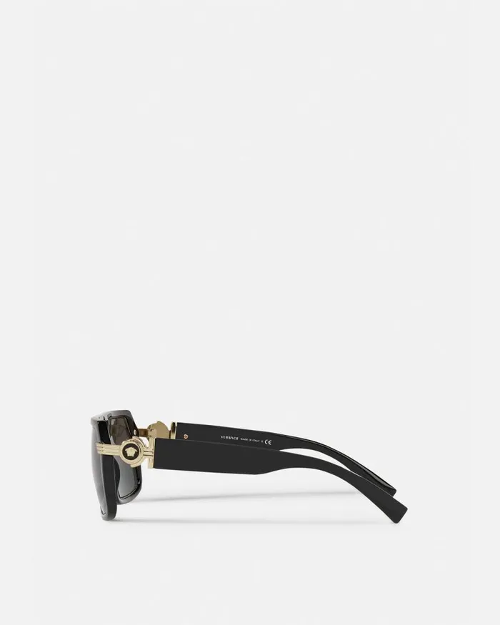 Vintage Icon Pilot Sunglasses Blackgold Men Versace Sunglasses