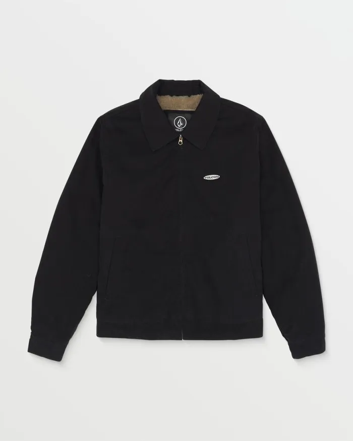 Voider Lined Jacket 8211 Black Mens Volcom Jackets
