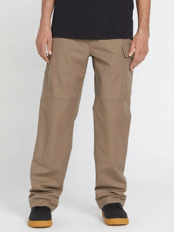 Volcom Workwear Caliper Relaxed Work Pants 8211 Brindle Mens Volcom Pants
