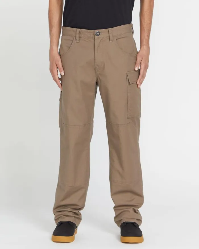 Volcom Workwear Caliper Relaxed Work Pants 8211 Brindle Mens Volcom Pants