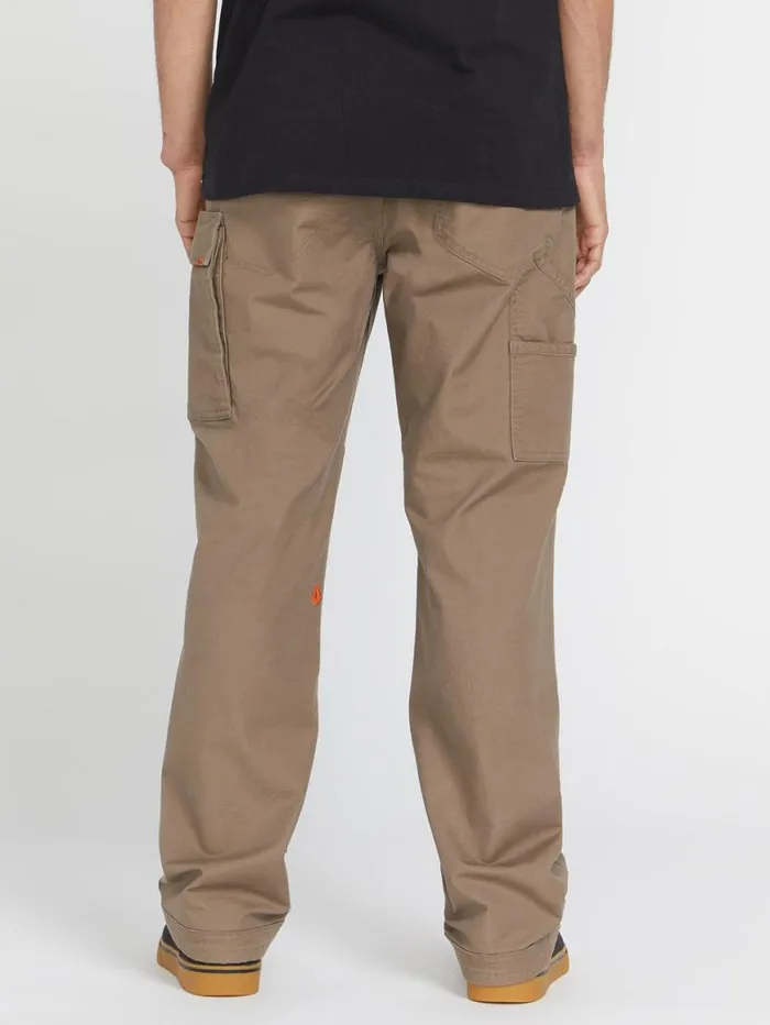 Volcom Workwear Caliper Relaxed Work Pants 8211 Brindle Mens Volcom Pants
