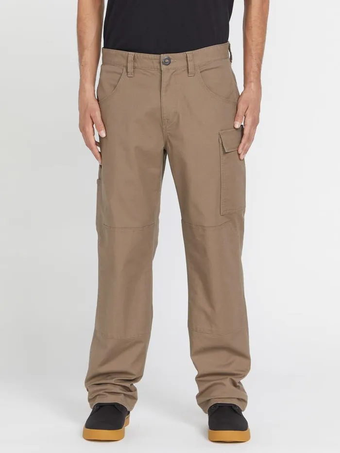 Volcom Workwear Caliper Relaxed Work Pants 8211 Brindle Mens Volcom Pants