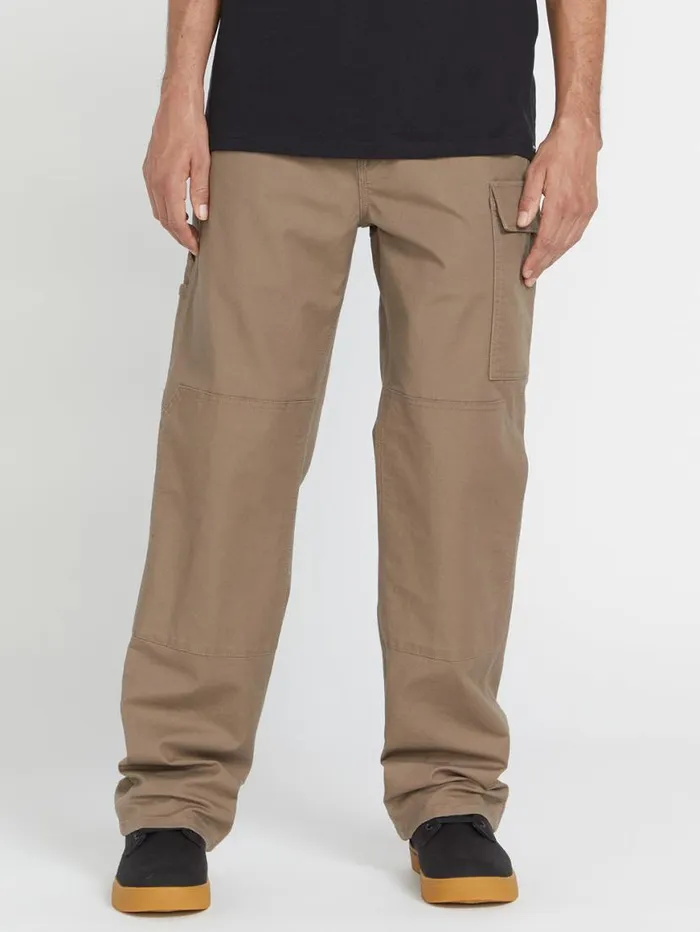 Volcom Workwear Caliper Relaxed Work Pants 8211 Brindle Mens Volcom Pants