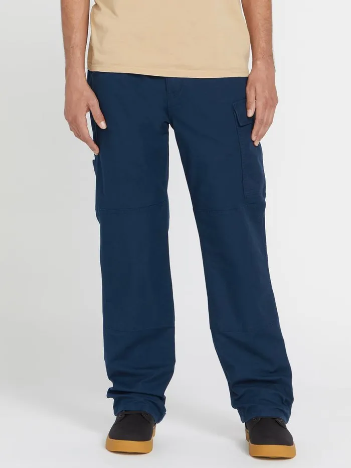 Volcom Workwear Caliper Relaxed Work Pants 8211 Navy Mens Volcom Pants