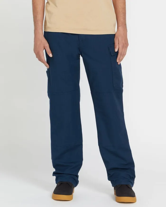 Volcom Workwear Caliper Relaxed Work Pants 8211 Navy Mens Volcom Pants