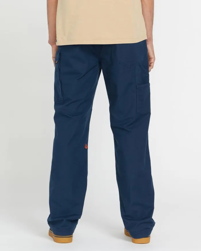 Volcom Workwear Caliper Relaxed Work Pants 8211 Navy Mens Volcom Pants