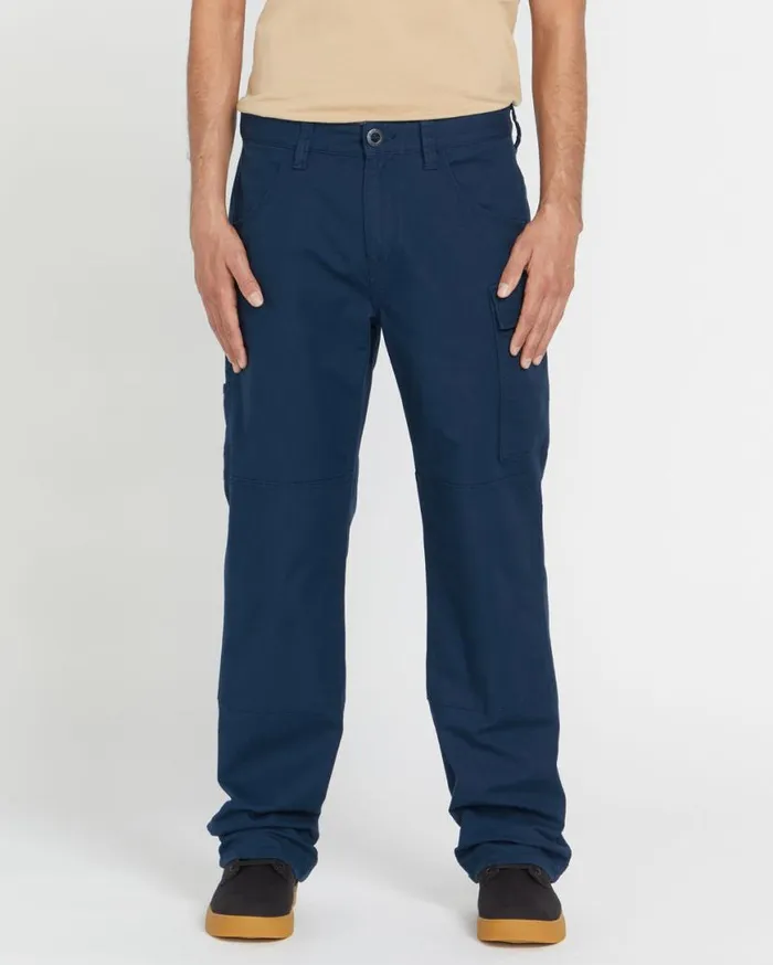 Volcom Workwear Caliper Relaxed Work Pants 8211 Navy Mens Volcom Pants