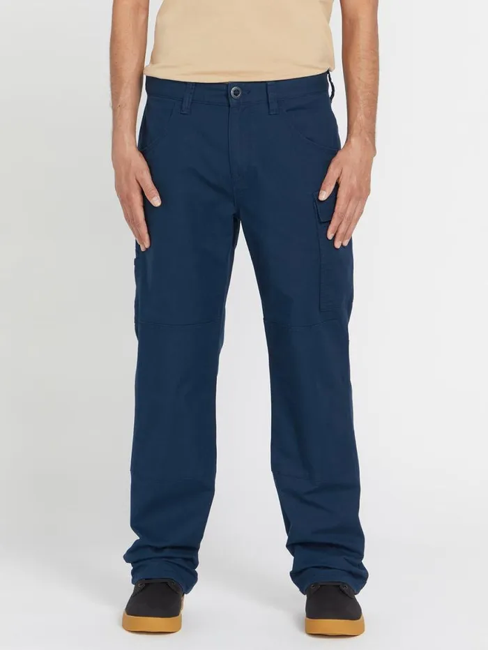 Volcom Workwear Caliper Relaxed Work Pants 8211 Navy Mens Volcom Pants