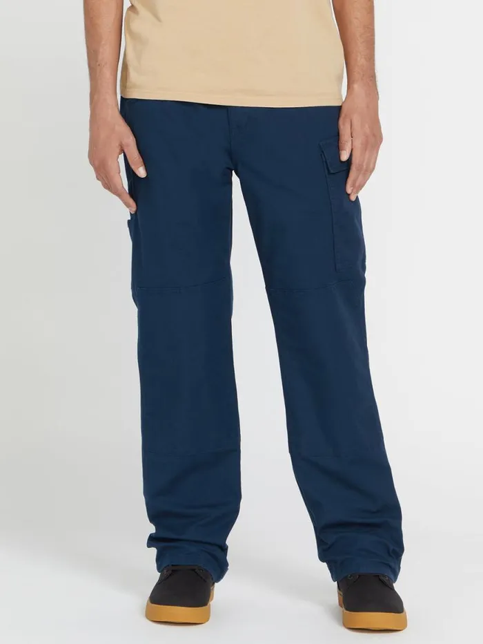 Volcom Workwear Caliper Relaxed Work Pants 8211 Navy Mens Volcom Pants