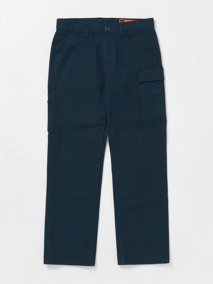 Volcom Workwear Caliper Relaxed Work Pants 8211 Navy Mens Volcom Pants
