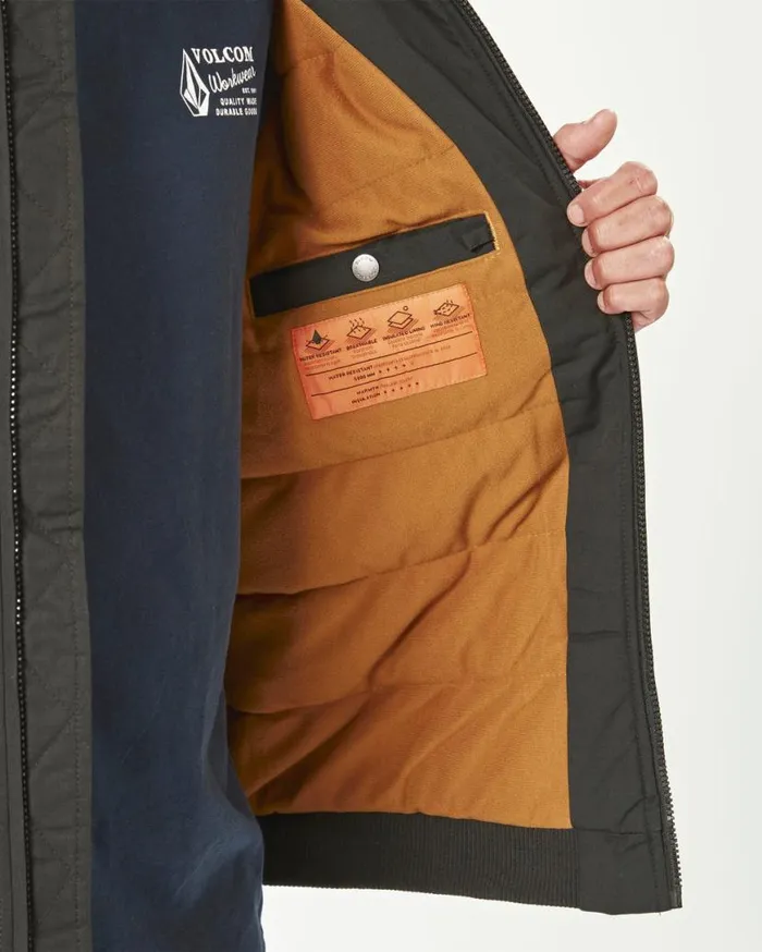 Volcom Workwear Jacket 8211 Black Mens Volcom Jackets