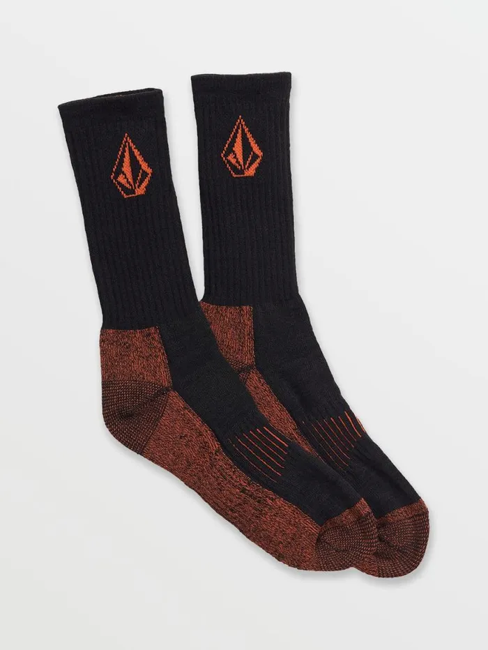 Volcom Workwear Sock 3Pk 8211 Black Mens Volcom Socks