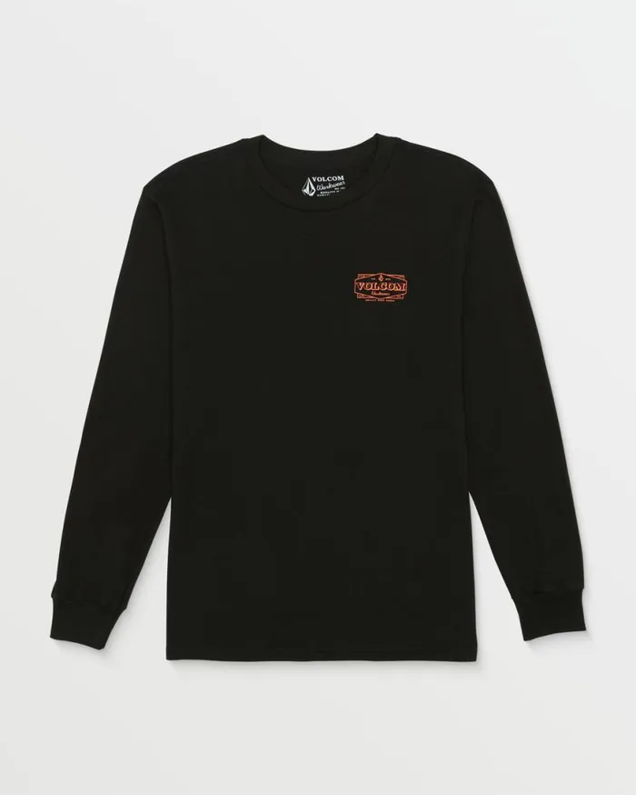 Volcom Workwear Union Long Sleeve Tee 8211 Black Mens Volcom TShirts and Tanks
