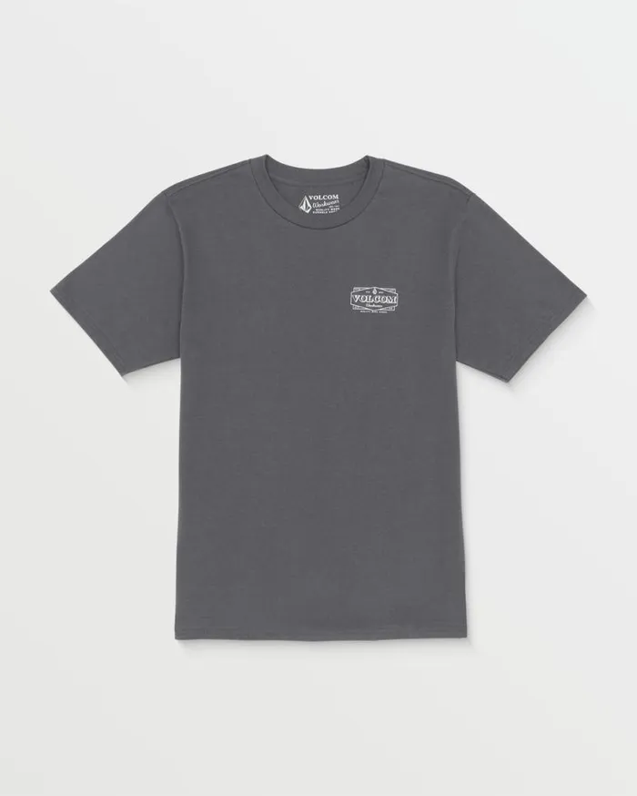 Volcom Workwear Union Short Sleeve Tee 8211 Pewter Mens Volcom TShirts and Tanks