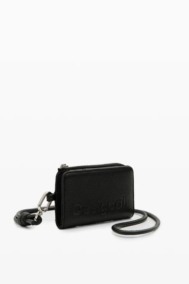 Wallets Women Desigual S Logo Cord Wallet Black