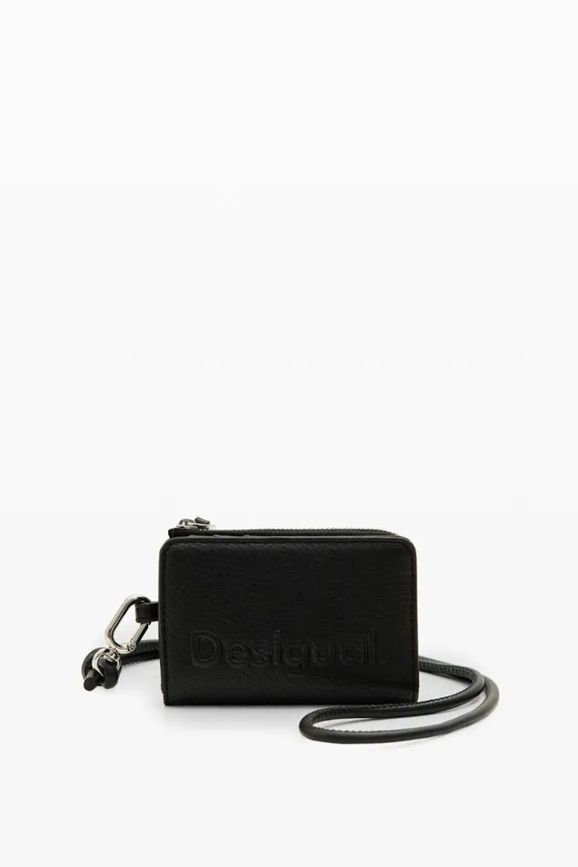 Wallets Women Desigual S Logo Cord Wallet Black
