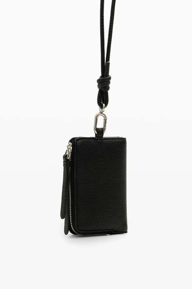 Wallets Women Desigual S Logo Cord Wallet Black