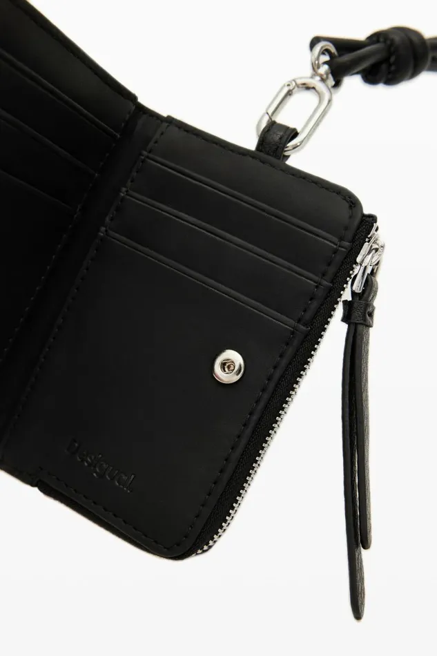 Wallets Women Desigual S Logo Cord Wallet Black