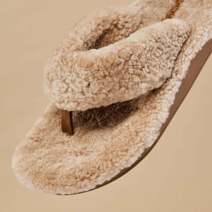 Warm Weather Women Olukai Kpe039a Heu Flip Flop Slippers 8211 Tan