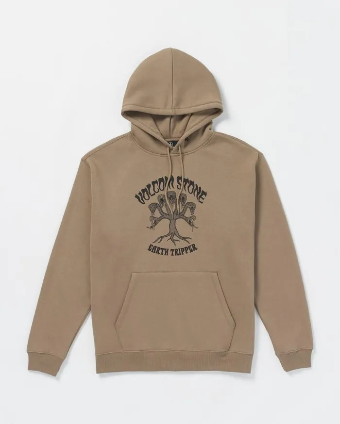 Watanite Pullover Hoodie 8211 Teak Mens Volcom Hoodies