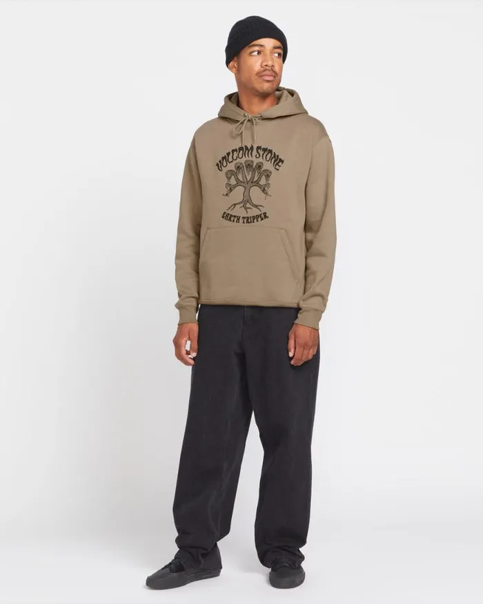 Watanite Pullover Hoodie 8211 Teak Mens Volcom Hoodies
