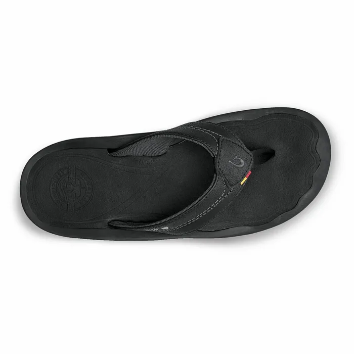 WaterFriendly Men Olukai Kp Comfortable Beach Sandals 8211 Black