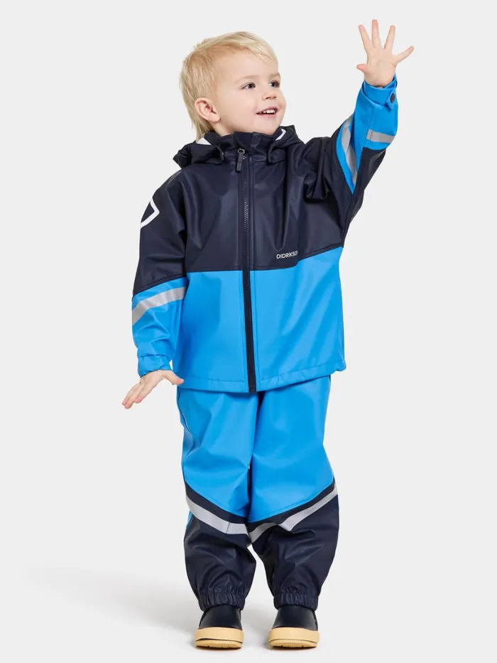 Waterman Kid039s Set Classic Sharp Blue Kids Didriksons Unlined Rain Set