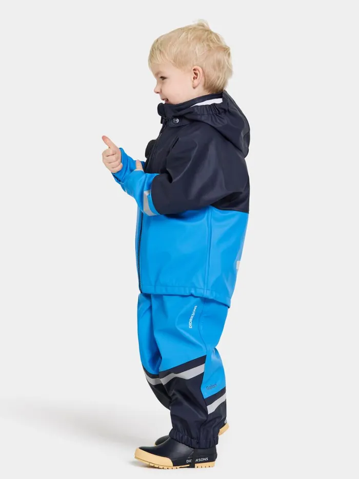 Waterman Kid039s Set Classic Sharp Blue Kids Didriksons Unlined Rain Set