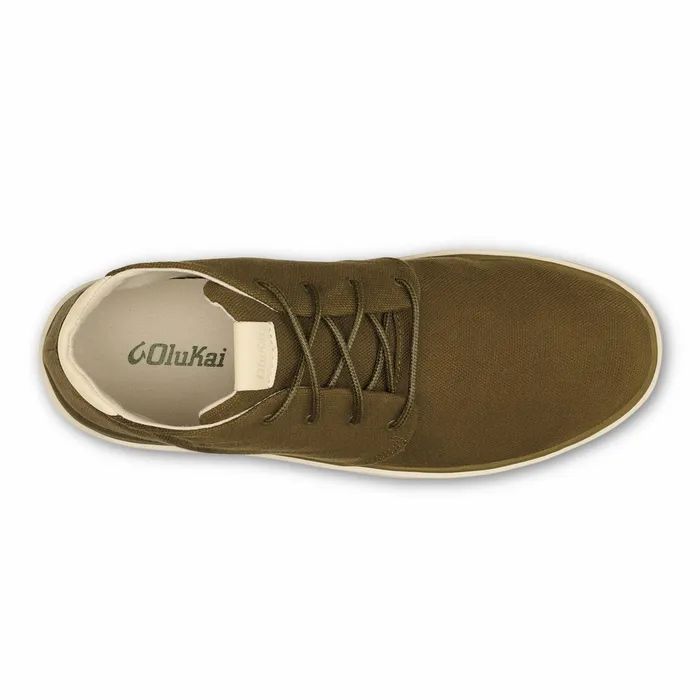 Waterproof Men Olukai Papaku Waxed Canvas Boots 8211 Olive