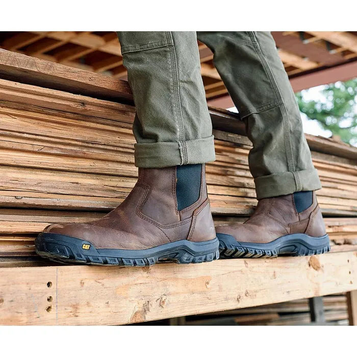 Wheelbase Steel Toe Work Boot Clay Men Cat Footwear Boots