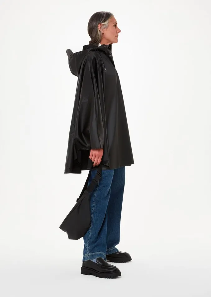 Whistles Coats and Jackets Black Rains Cape 8211 Women
