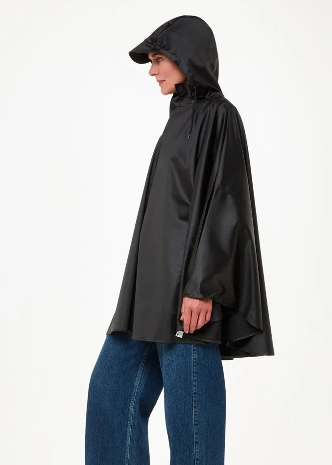 Whistles Coats and Jackets Black Rains Cape 8211 Women
