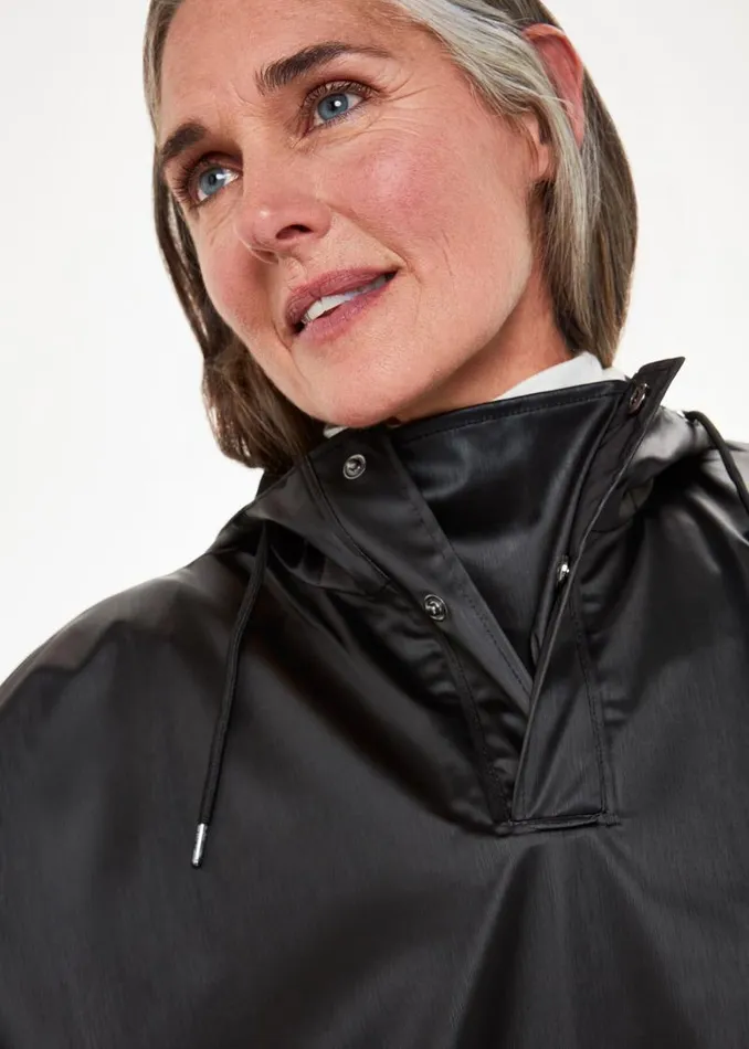 Whistles Coats and Jackets Black Rains Cape 8211 Women