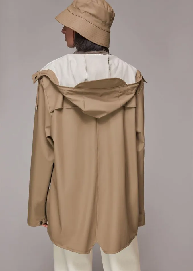 Whistles Coats and Jackets Taupe Rains Hooded Jacket 8211 Women