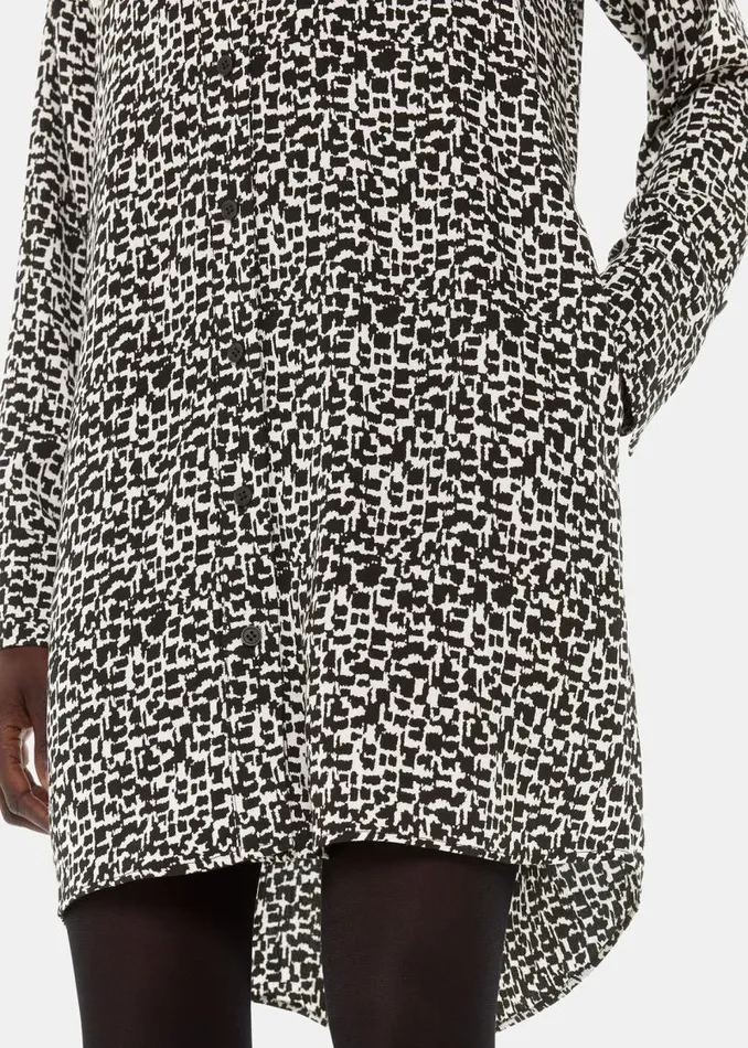 Whistles Dresses Black Helena Fuzzy Squares Dress 8211 Women