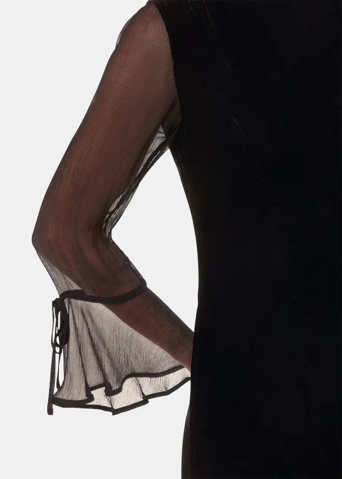 Whistles Dresses Black Myla Velvet Mini Dress 8211 Women