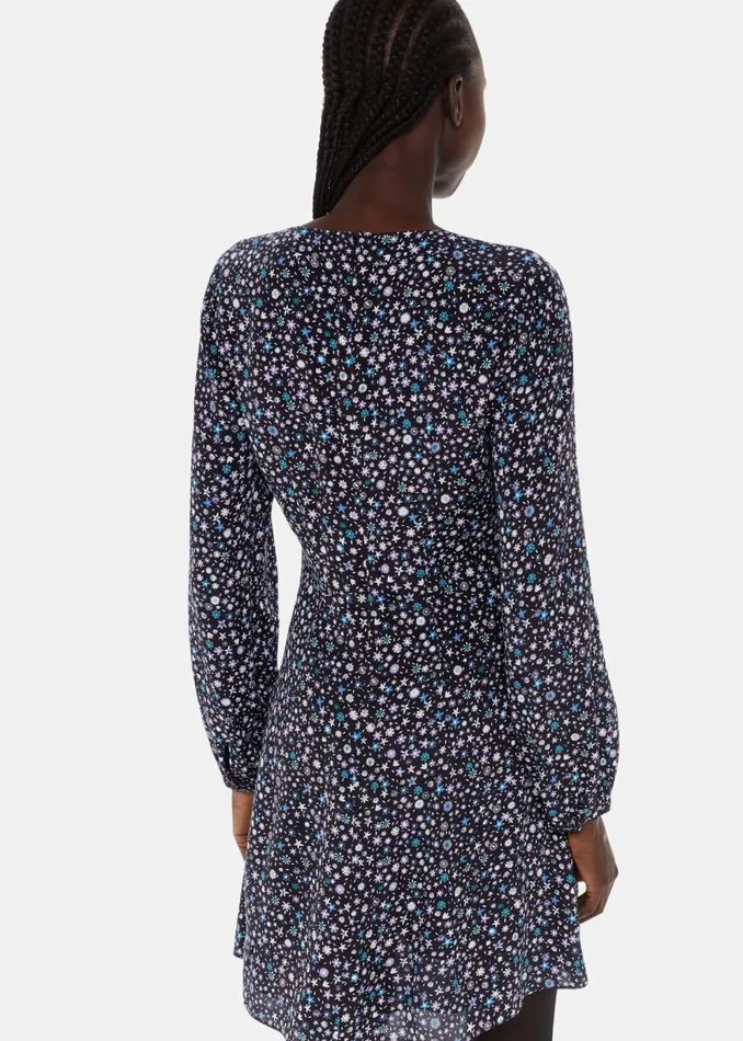 Whistles Dresses Black Painted Garden Dress 8211 Women
