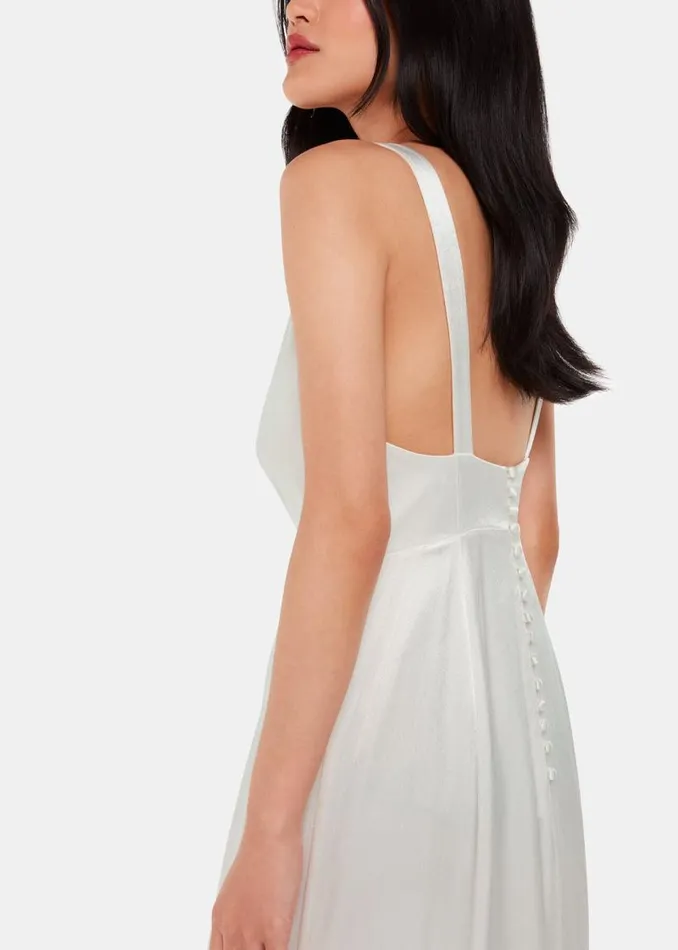 Whistles Dresses Ivory Lina Satin Wedding Dress 8211 Women