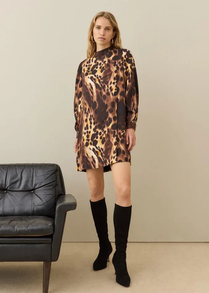 Whistles Dresses Misty Leopard Cleo Dress 8211 Women