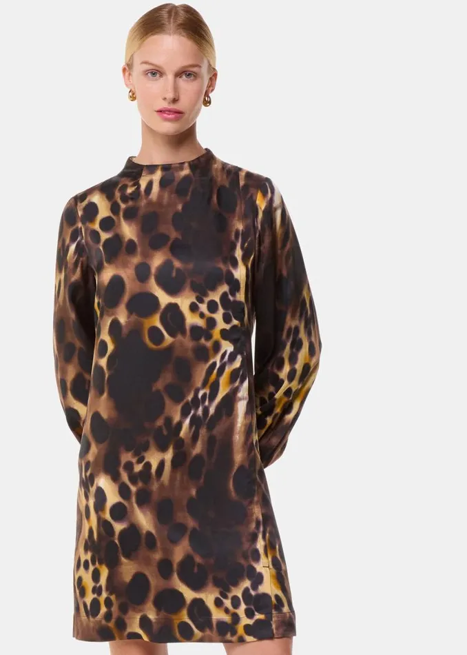 Whistles Dresses Misty Leopard Cleo Dress 8211 Women