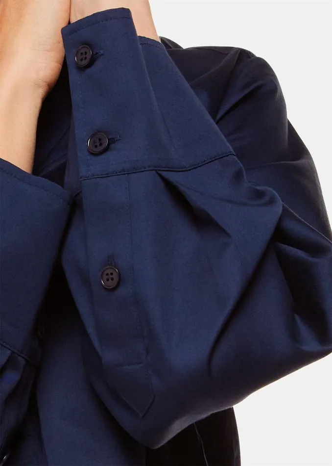Whistles Dresses Navy Lara Cotton Shirt Dress 8211 Women
