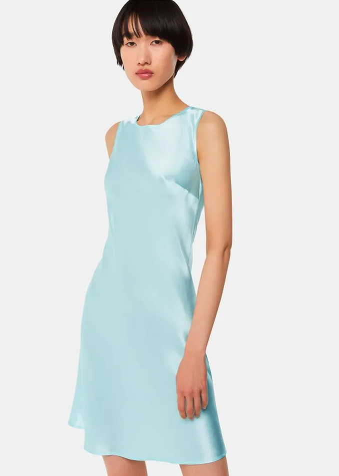 Whistles Dresses Pale Blue Hai Dora Dress Exclusive 8211 Women