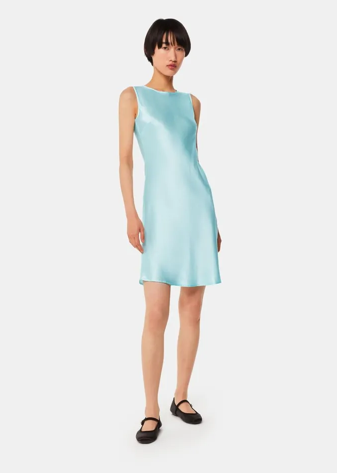 Whistles Dresses Pale Blue Hai Dora Dress Exclusive 8211 Women