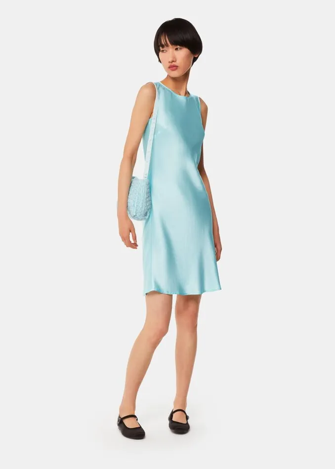 Whistles Dresses Pale Blue Hai Dora Dress Exclusive 8211 Women