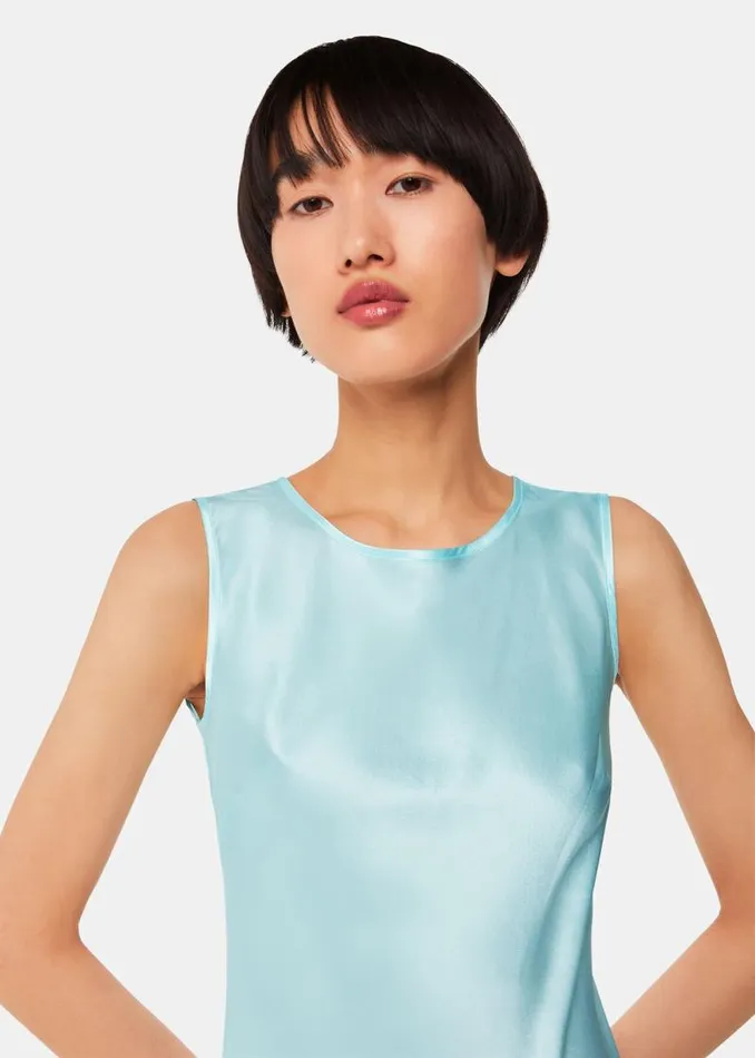 Whistles Dresses Pale Blue Hai Dora Dress Exclusive 8211 Women